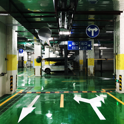 2017年哈尔滨民主家园地下停车场施